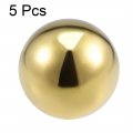 Uxcell 50mm Dia 201 Stainless Steel Hollow Cap Ball Spheres For Handrail Stair Newel Post Gold Tone 5pcs