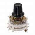 Kcz 2 Pole 8 Throw 6mm Shaft Band Channel Rotary Switch Selector 46mm Height W Cap 