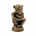 Lamp Finial-thinking Monkey-antique Brass Finish Highly Detailed Metal Casting 