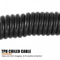 X Autohaux 2m 6 56ft 7pin Trailer Light Board Extension Cable With Wiring Plug Socket Connector Cord 7 Way Round For Rv Truck