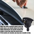 Uxcell 1 Set Windshield Washer Water Nozzle Spray No 85381aa010 For Toyota Camry 1997-2001