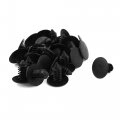 25 Pcs Black Push In Motor Bumper Fender Door Rivets Clip 9mmx17mm 