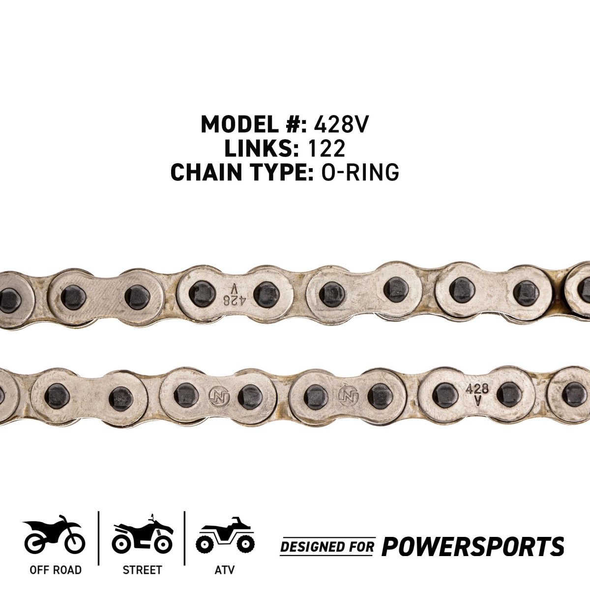 Niche Drive Sprocket Chain Combo For Suzuki Rm85 Front 14 Rear 47 Tooth 428v O-ring 122 Links