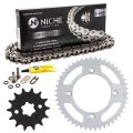 Niche Drive Sprocket Chain Combo For Suzuki Rm85 Front 14 Rear 47 Tooth 428v O-ring 122 Links