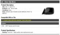 Left Driver Side Power Mirror Paint To Match Compatible With 1991-1997 Toyota Land Cruiser