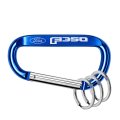 Officially Licensed Ford F-350 Laser Etched Blue Metal Carabiner Keychain With Split Key Rings 3 In X 1 5