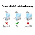Slide-co 194455 3 8-inch Glass Door Bottom Seal With Clear 36-inch Fits Frameless