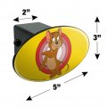 Tom And Jerry Character Oval Tow Trailer Hitch Cover Plug Insert