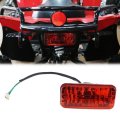 12v Rear Bulb Brake Tail Light For 50cc 70cc 90cc 110cc 125cc Atv Quad Bike Go Kart Red Abs Plastic Lamp With 13 18 In Wire And
