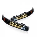 Instyleparts Black Amber Led Bumper Lights For 99-02 Chevy Silverado 00-06 Tahoe 