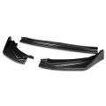 Auto Dynasty 3pcs Carbon Fiber Look Front Bumper Lip Splitter Chin Spoiler Wing Body Kit Compatible With Honda Fit 14-17
