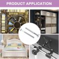 Mromax 10pcs M6 X 70mm Carbon Steel Male Thread Phillips Flat Head Bolt Screw Partially Suitable For Double Bed Furniture Tv