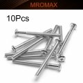 Mromax 10pcs M6 X 70mm Carbon Steel Male Thread Phillips Flat Head Bolt Screw Partially Suitable For Double Bed Furniture Tv