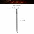 Mromax 10pcs M6 X 70mm Carbon Steel Male Thread Phillips Flat Head Bolt Screw Partially Suitable For Double Bed Furniture Tv