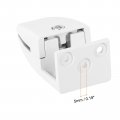 Uxcell Office Desk Partition Support Bracket 4pcs Divider Clamp Brackets Screen Clip Holders For 4-20mm Thick White