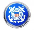 United States Coast Guard 1790 Anchor Chrome Auto Emblem