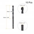 Uxcell 6542 High Speed Steel Straight Shank Twist Jobber Drill Bit Fully Ground Black Oxide Bits 3 3mm Diameter 65mm Total