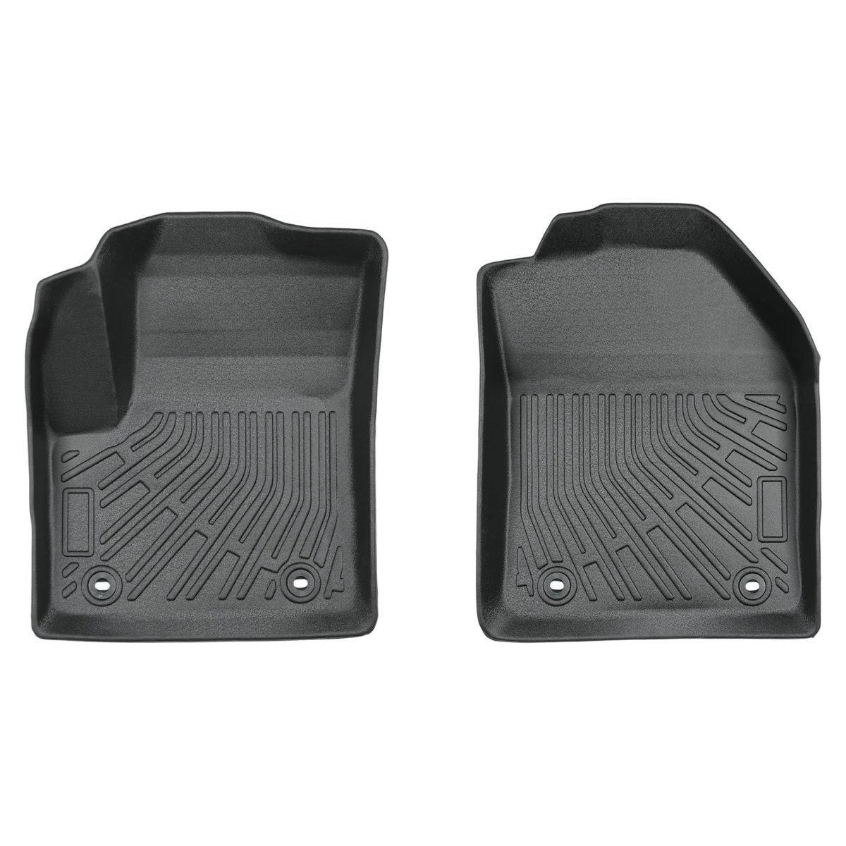 2 Piece Front Floor Mats Black Tpe Replacement For Transit Connect 2010 2011 2012 2013 Vehicle Specific Fit All Weather Car