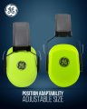 Ge Protective Hi-vis Earmuff For Noise Reduction Nrr 27db Hearing Protection Adjustable Sound Proof Earmuffs Work Industrial