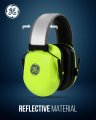 Ge Protective Hi-vis Earmuff For Noise Reduction Nrr 27db Hearing Protection Adjustable Sound Proof Earmuffs Work Industrial