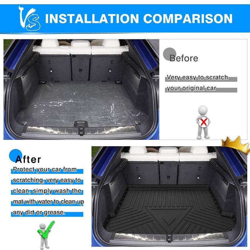 Cartist Custom Fit For Cargo Liner Bmw X6 2020 20221 2022 2023 All Weather Trunk Floor Mat High Side 3d Waterproof Tpe
