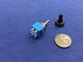 1 Piece Waterproof Boot Cap Blue On Off Momentary Mini Toggle Switch 4 C8 