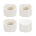 4pcs Pvc Pipe End Cap Fitting 1 6 Furniture Grade Plug Adapter Socket Fittings For Sewer Drain Connections Garden Diy White 