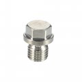 X Autohaux 4 Set M12x1 5 Car Engine Oil Drain Plug With Washer 1239970430 For Mercedes-benz Cls 2005-2010 Steel Silver Tone