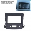 Double Din Installation Dash Kit Fydun Black Abs 2 Stereo Audio Fascia Panel Navigation Car Frame For Mitsubishi Outlander