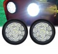 4 Round Led Back Up Reverse Fog Light With Clear Lens Rubber Grommet Waterproof 12 24v Taillight Side Maker For Truck Trailer 