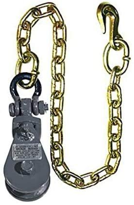 Secure Tow Sbc-3-2t 2 Ton Snatch Block With Chain For Rollback Truck Crane Wrecker Farm Equipment Material Handling 6i-2tsw30
