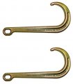 Set Of Two F15j -x2 Classic Style 15 J Hook Long With Hole For Chain Wrecker Tow Truck Rollback Z11-2 