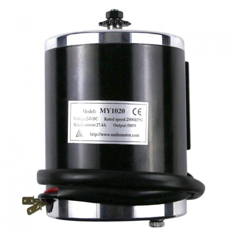 24v 500w Brush Electric Motor For Go Kart Scooter E Bike 2500 Rpm 0 68hp Brushed With 11 Tooth Sprocket 25h Chain Atv Moped
