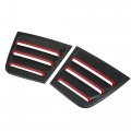2pcs For Dodge Charger 2011-2021 Rear Side Window Louvers Air Vent Scoop Streamline Shades Cover Exterior Decorative Red Black 