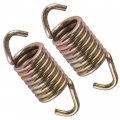 Caltric 2x Exhaust Muffler Tube Pipe Spring Compatible With Polaris