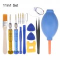 Electronics Repair Tool Kit 11 In 1 Magnetic Precision Screwdriver Tweezer Magnetizer Sets For Repairing Mobile Computer Laptop