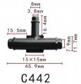 Autobahn88 3-way T-piece Reducer Nylon Vacuum Hose Joiner Od 10- 6mm 4 0 0 24 Pack Of 10