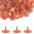 Round Plastic Cap Nail 1 Inch Roofing Nails Galvanized Tar Paper For House Wrap Fastening Foam Board Felt Insulation Film 100 