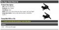 Rear Upper Shock Mount Kit 2-piece Compatible With 1987-1995 Jeep Wrangler