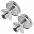 Caltric 2 Spindle Assembly Compatible With John Deere Lawn Tractor Lt160 Am126225 Am121324