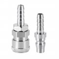 Uxcell Quick Disconnect Set 8mm Barb Hose Air Compressor Fitting 4