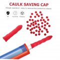 Homsfou 100 Pcs Nozzle Protective Cover Hose Caulking Tube Covers Gorilla Wood Glue 8 Shot Ring Caps Rings