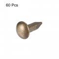 Uxcell Small Tiny Hardware Brass Nails 3mmx10mm Dxl For Diy Wooden Boxes Accessories Bronze Tone 60pcs