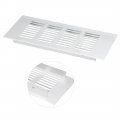 Uxcell Air Vent 200mmx80mm Ventilation Grille Aluminum Alloy Louvered Grill Cover 2pcs 