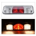 3rd Brake Light Fit Ford F150 2004-2008 Truck Third Lights Assembly High Mount Clear Red Lens Black Housing 