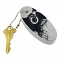Graphics More Headphone Chimp Monkey Wall Floating Keychain Oval Foam Fishing Boat Buoy Key Float