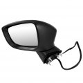 Ocpty Black Driver Side View Mirror Textured With Power Adjustment Manual Folding Turn Signal Compatible For 2016-2018 Toyota