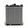 Dna Motoring Oem-ra-1444 Oe Style 1-row Aluminum Core Radiator For 89-94 Geo Metro 12-13 16 W X 13-5 H 1 D 1-1 Inlet 8 Outlet 