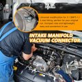 2024 Updated 90 Degree Intake Manifold Vacuum Fitting 3 8 Npt To 1 4 Barb Chrome Aluminum