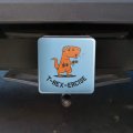 Graphics More T-rex-ercise Exercise Dinosaur Funny Humor Tow Trailer Hitch Cover Plug Insert